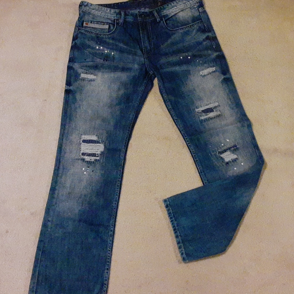 Mens W34L32 Buffalo David bitton blue jeans